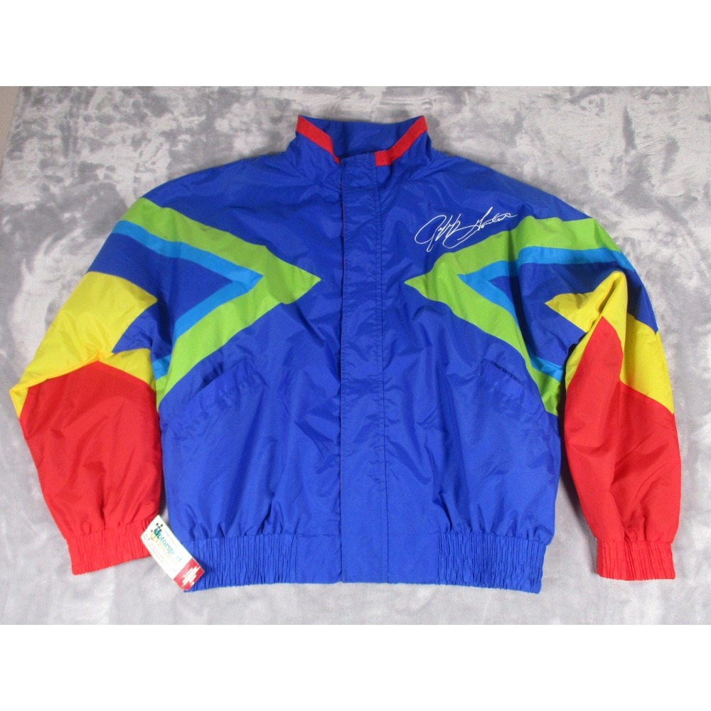 Vintage Chase Authentics Jeff Gordon Dupont Windbreaker Jacket Size XL NOS